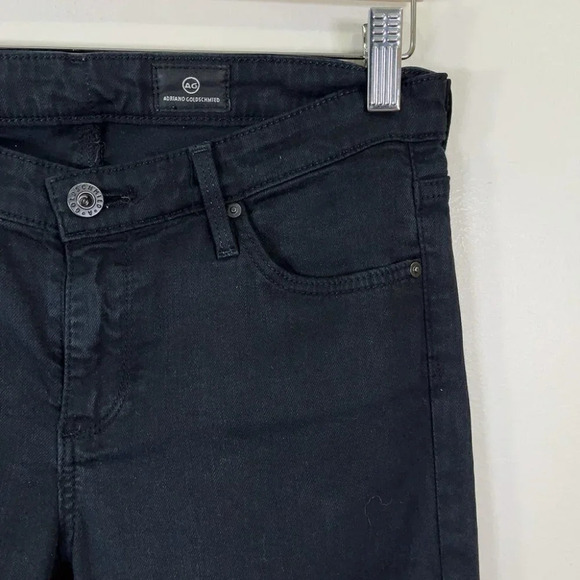 AG Adriano Goldschmied The Stevie Cuff Ankle Straight Petite Dark Wash Jeans - Picture 5 of 13